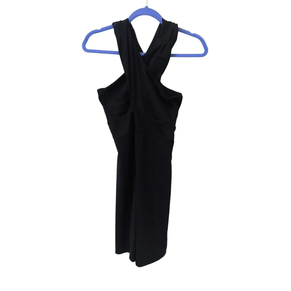 FIG Clothing Cross Front Dress in Black size Large